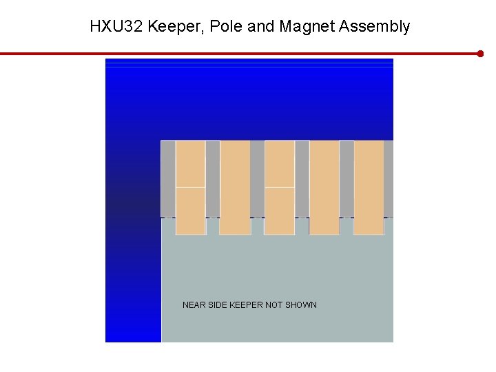 HXU 32 Keeper, Pole and Magnet Assembly NEAR SIDE KEEPER NOT SHOWN 