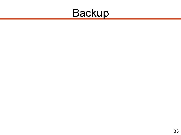 Backup 33 