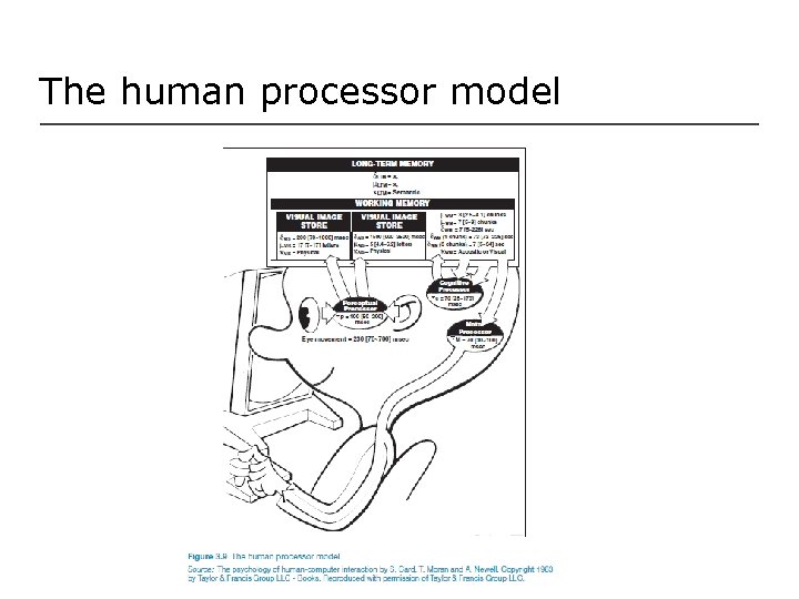 The human processor model 