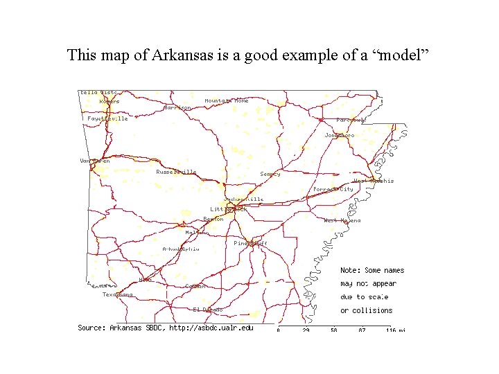 This map of Arkansas is a good example of a “model” 