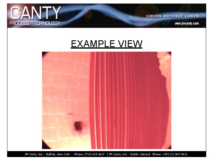 EXAMPLE VIEW JM Canty, Inc. · Buffalo, New York · Phone: (716) 625 -4227