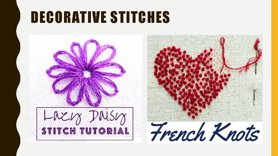 DECORATIVE STITCHES 