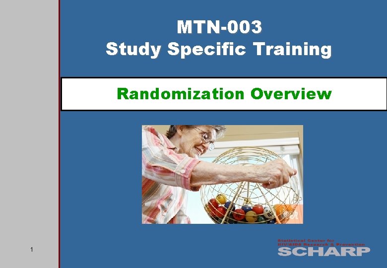 MTN-003 Study Specific Training Randomization Overview 1 