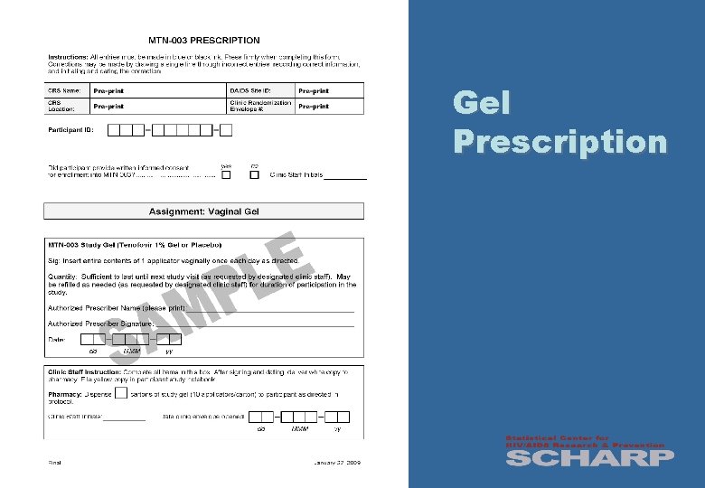 Gel Prescription 15 