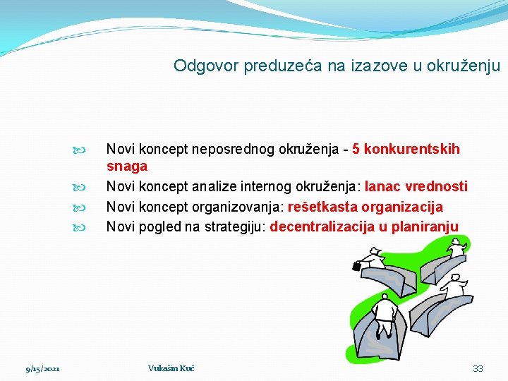 Odgovor preduzeća na izazove u okruženju 9/15/2021 Novi koncept neposrednog okruženja - 5 konkurentskih