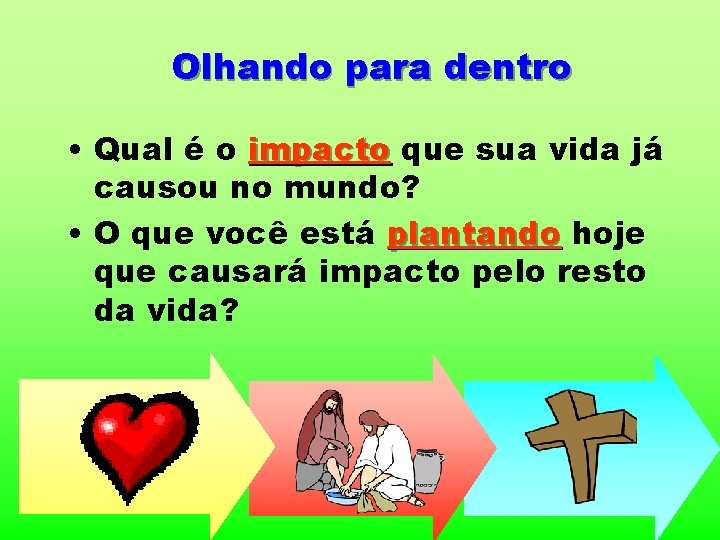 Olhando para dentro • Qual é o impacto que sua vida já causou no