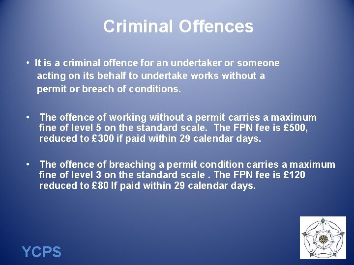 Criminal Offences • It is a criminal offence for an undertaker or someone acting