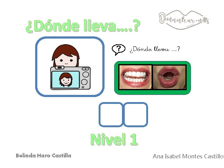 ¿Dónde lleva…. ? Nivel 1 Ana Isabel Montes Castillo 