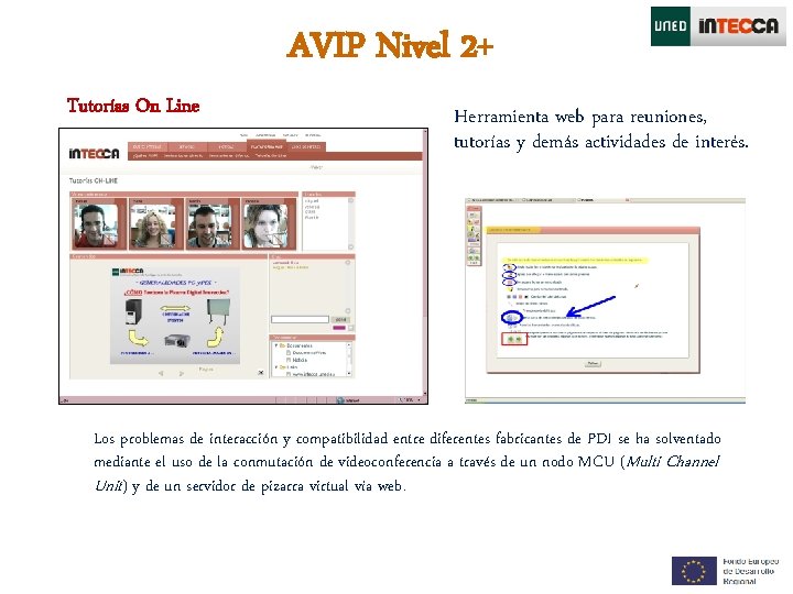AVIP Nivel 2+ Tutorías On Line Herramienta web para reuniones, tutorías y demás actividades