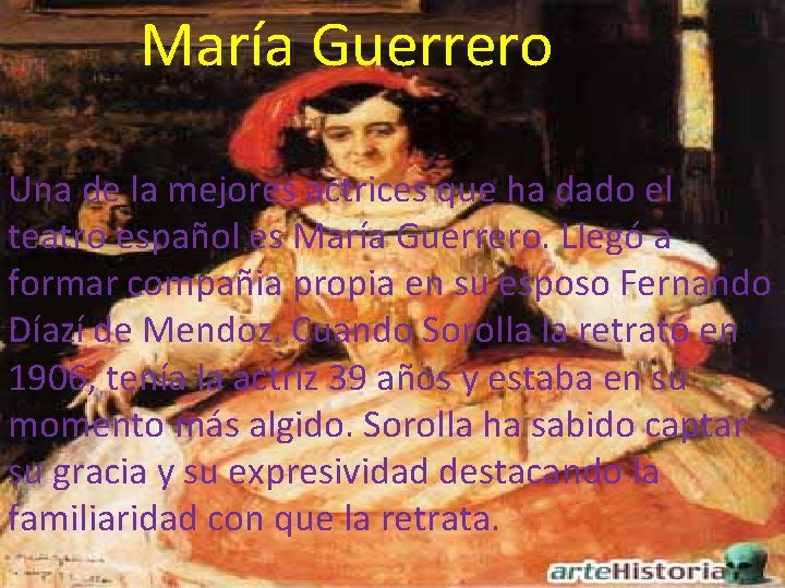 María Guerrero Una de la mejores actrices que ha dado el teatro español es