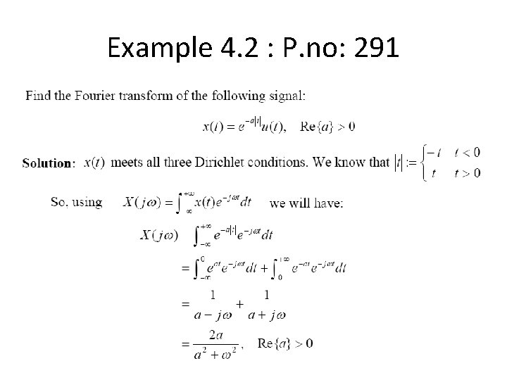 Example 4. 2 : P. no: 291 