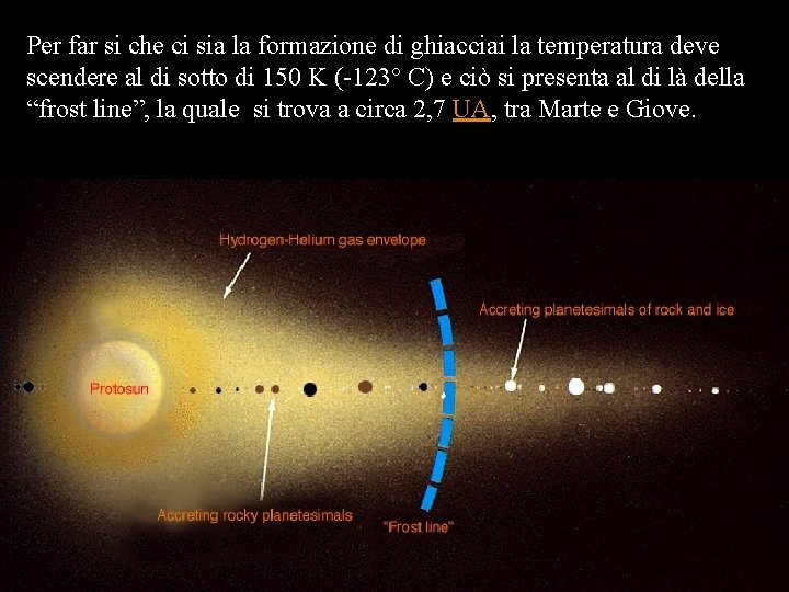 Per far si che ci sia la formazione di ghiacciai la temperatura deve scendere