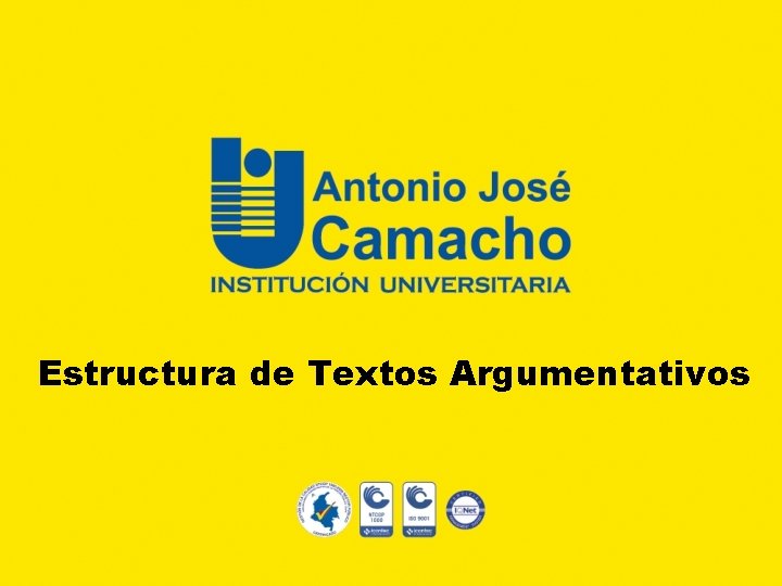 Estructura de Textos Argumentativos 
