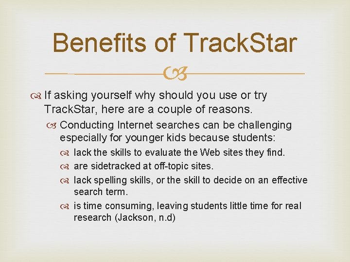 Benefits of Track. Star If asking yourself why should you use or try Track.