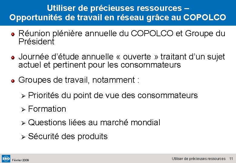 Utiliser de précieuses ressources – Opportunités de travail en réseau grâce au COPOLCO Réunion