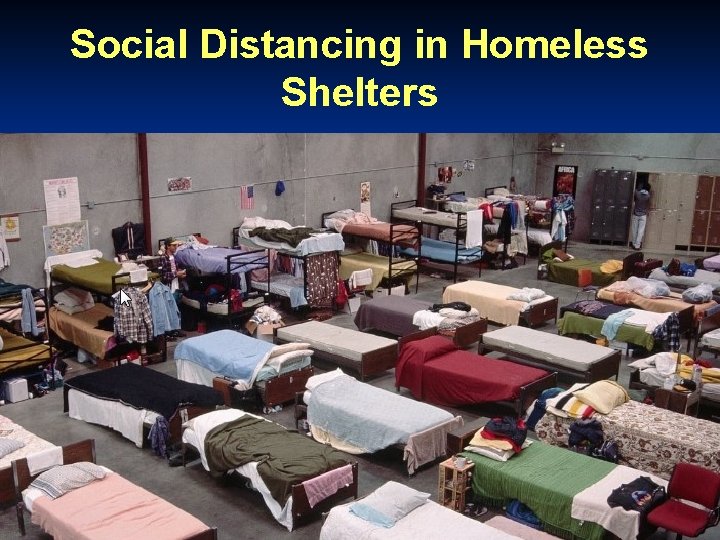 Social Distancing in Homeless Shelters 