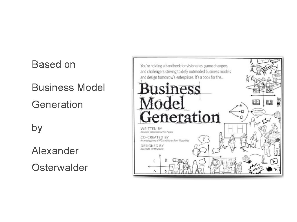 Based on Business Model Generation by Alexander Osterwalder 