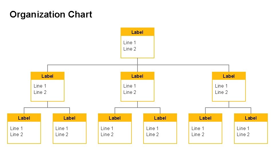 Organization Chart Label Line 1 Line 2 Label Line 1 Line 2 Label Line