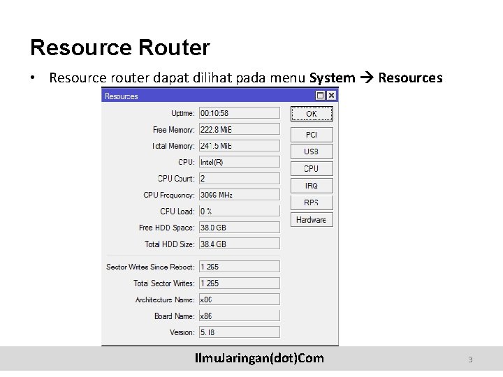 Basic Networking Chapter 06 Mikro Tik Router Ilmu