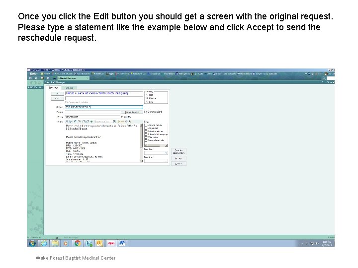 Once you click the Edit button you should get a screen with the original Once you click the Edit button you should get a screen with the original