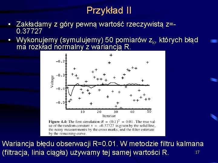 Przykład II • Zakładamy z góry pewną wartość rzeczywistą z=0. 37727 • Wykonujemy (symulujemy)