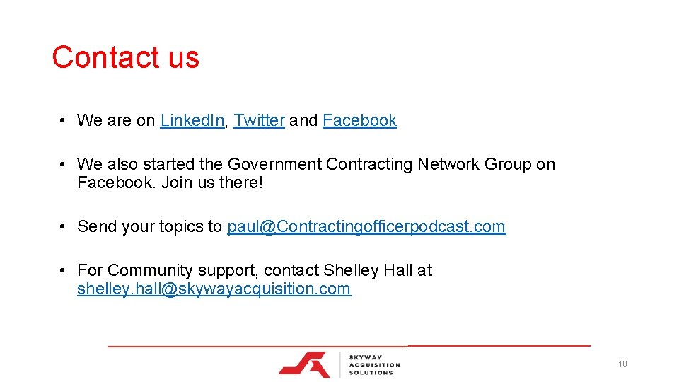 Contact us • We are on Linked. In, Twitter and Facebook • We also Contact us • We are on Linked. In, Twitter and Facebook • We also