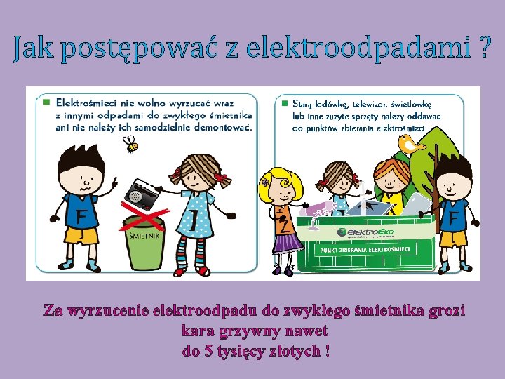 Jak postępować z elektroodpadami ? Za wyrzucenie elektroodpadu do zwykłego śmietnika grozi kara grzywny