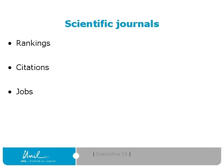 Scientific journals • Rankings • Citations • Jobs | Diapositive 59 | 