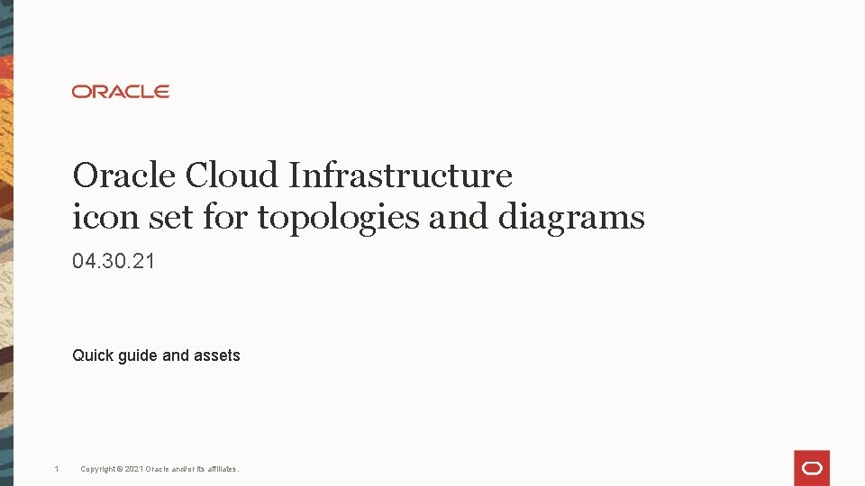 Oracle Cloud Infrastructure icon set for topologies and diagrams 04. 30. 21 Quick guide