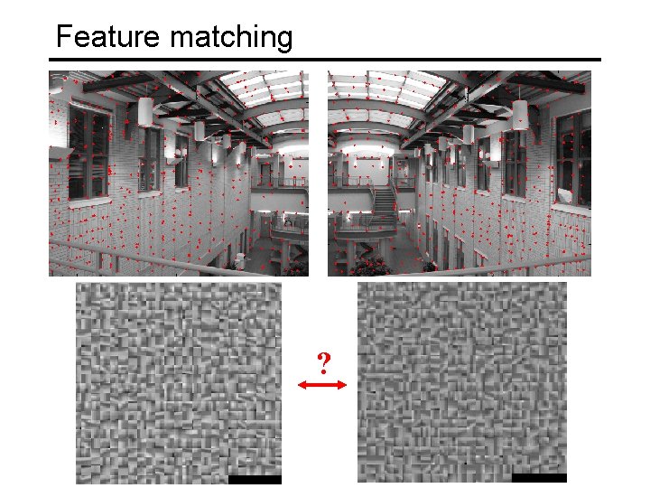 Feature matching ? 