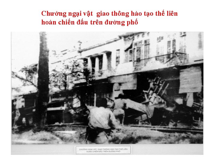 Chướng ngại vật giao thông hào tạo thế liên hoàn chiến đấu trên đường