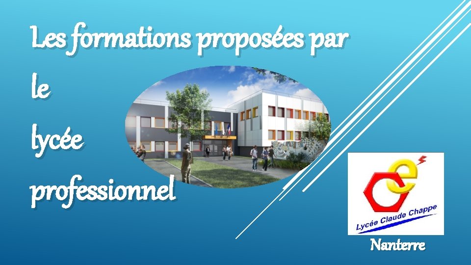 Les formations proposées par le lycée professionnel Nanterre 