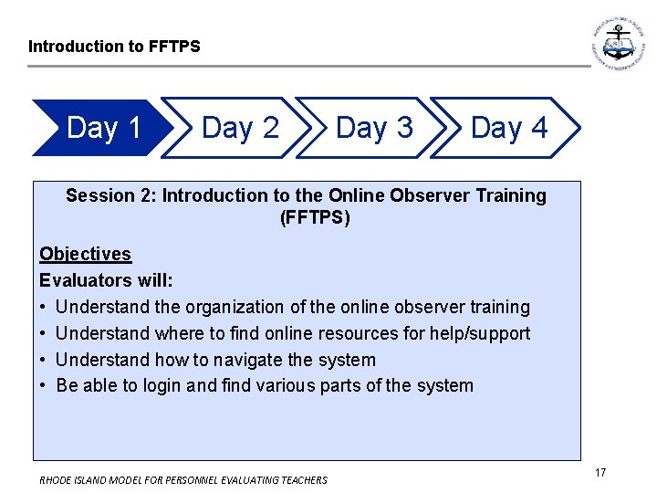 Introduction to FFTPS Day 1 Day 2 Day 3 Day 4 Session 2: Introduction