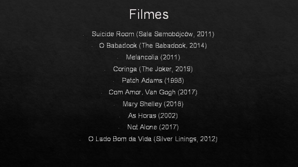 Filmes - Suicide Room (Sala Samobójców, 2011) ( - O Babadook (The Babadook, 2014)