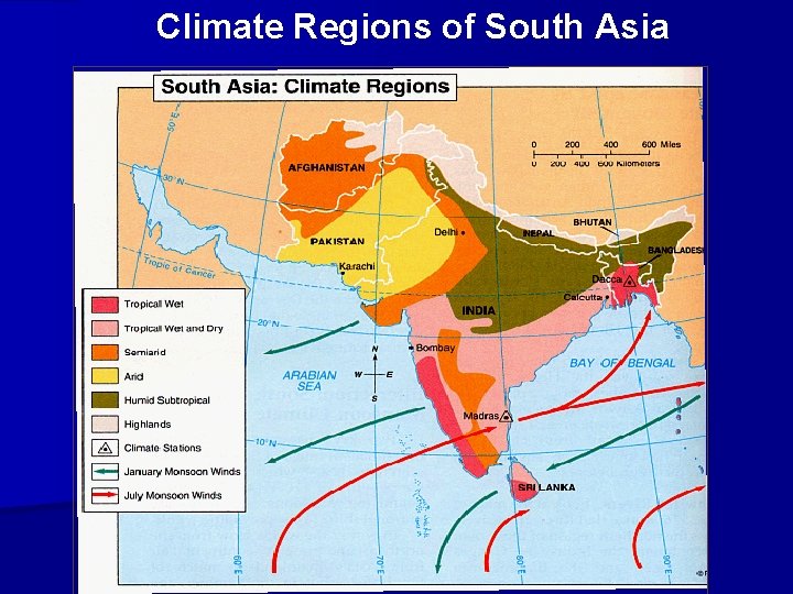 Climate Regions of South Asia 