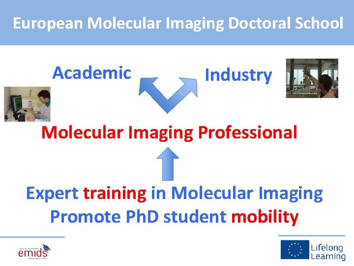 European Molecular Imaging Doctoral School Academic Industry Molecular Imaging Professional Expert training in Molecular