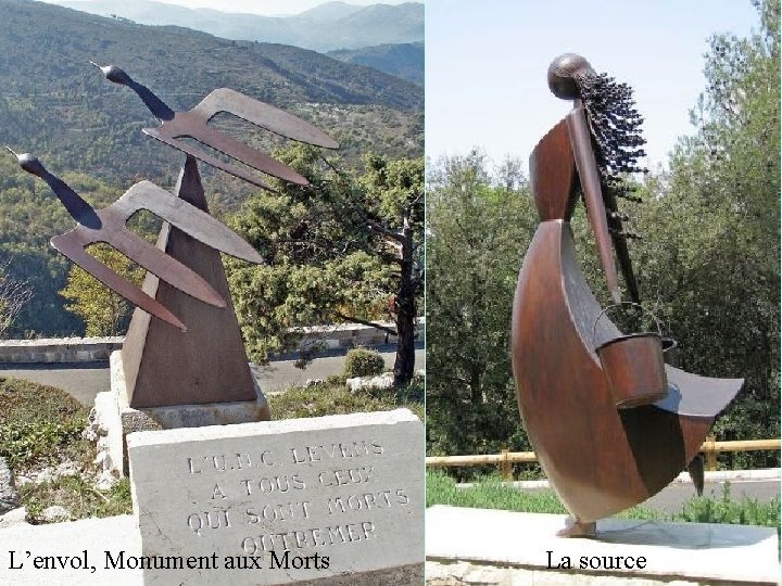 L’envol, Monument aux Morts La source 