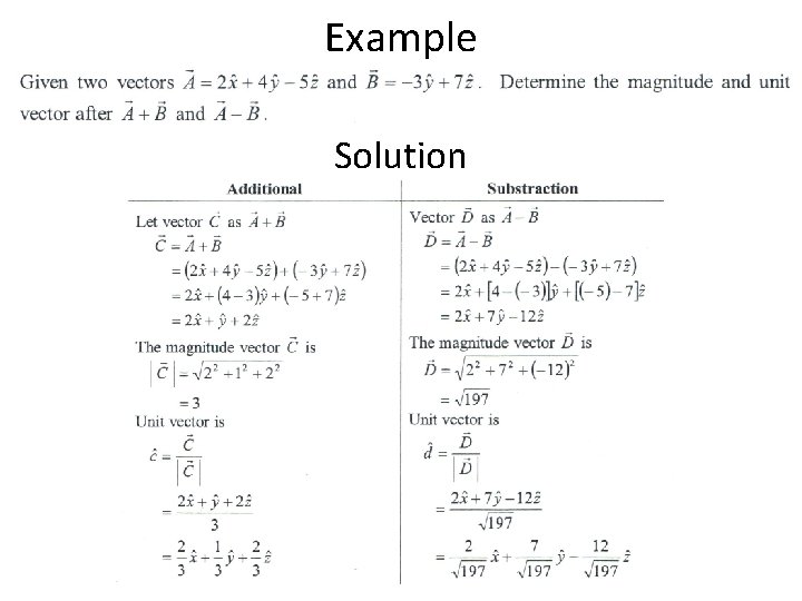 Example Solution 