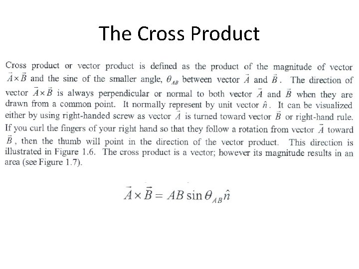The Cross Product 