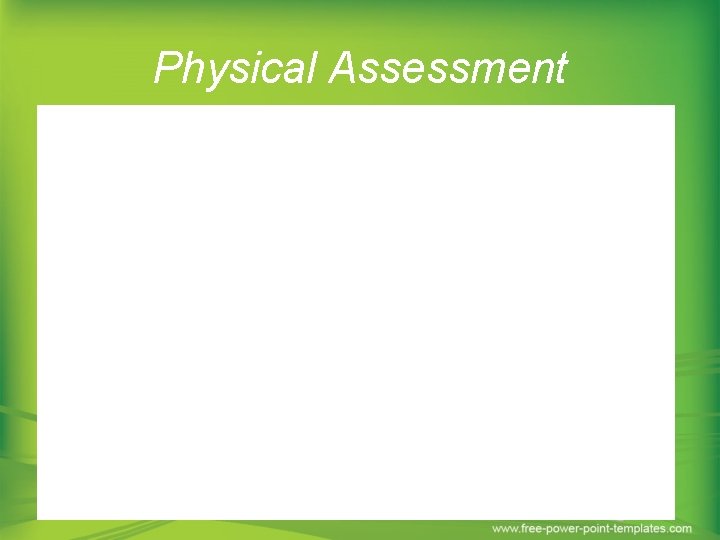 Physical Assessment 