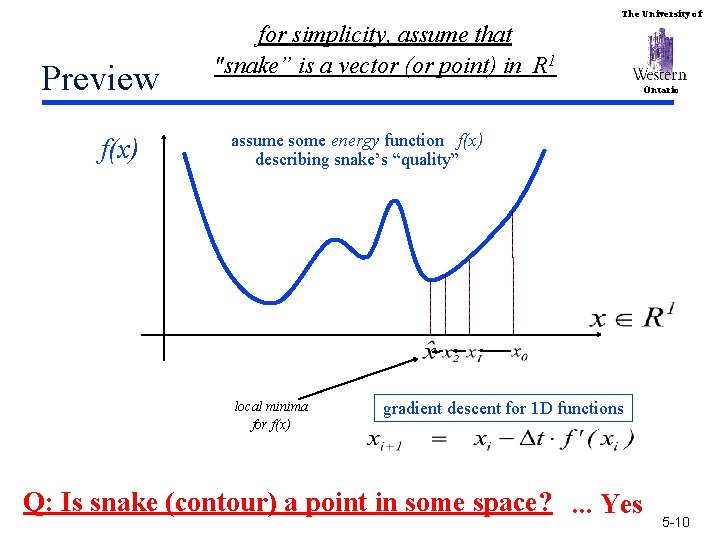 The University of Preview f(x) for simplicity, assume that "snake” is a vector (or