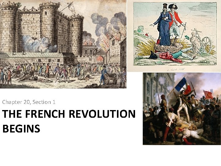 Chapter 20, Section 1 THE FRENCH REVOLUTION BEGINS 