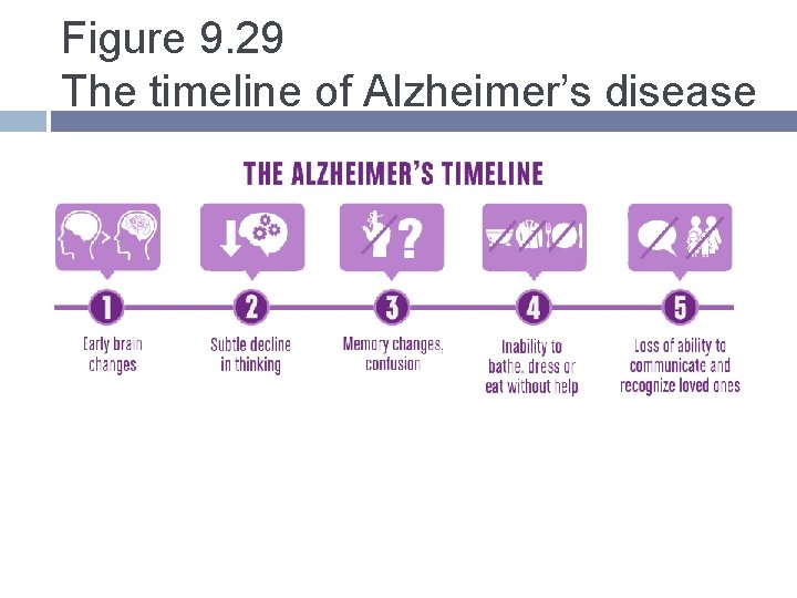 Figure 9. 29 The timeline of Alzheimer’s disease Figure 9. 29 The timeline of Alzheimer’s disease