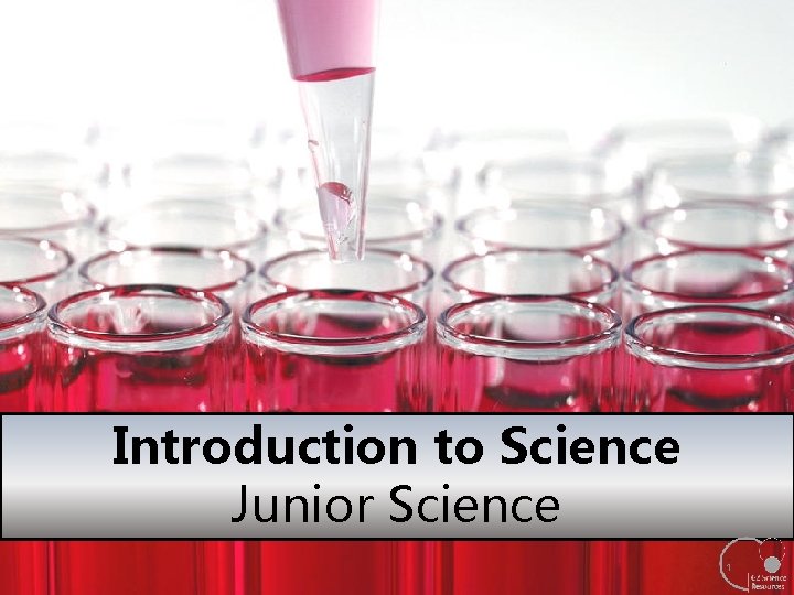 Introduction to Science Junior Science 1 Introduction to Science Junior Science 1