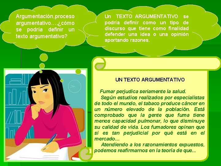 Argumentación, proceso argumentativo…, ¿cómo se podría definir un texto argumentativo? Un TEXTO ARGUMENTATIVO se