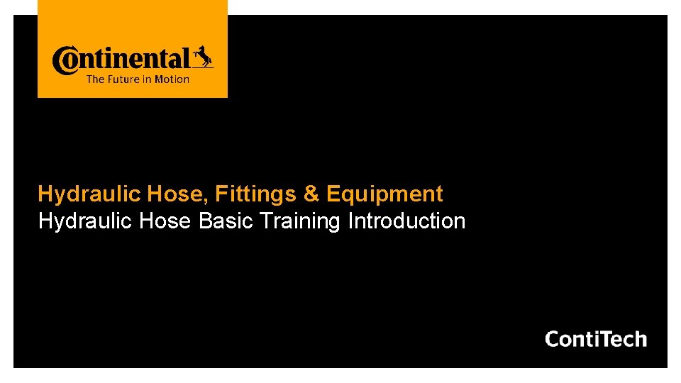 Hydraulic Hose, Fittings & Equipment Hydraulic Hose Basic Training Introduction 