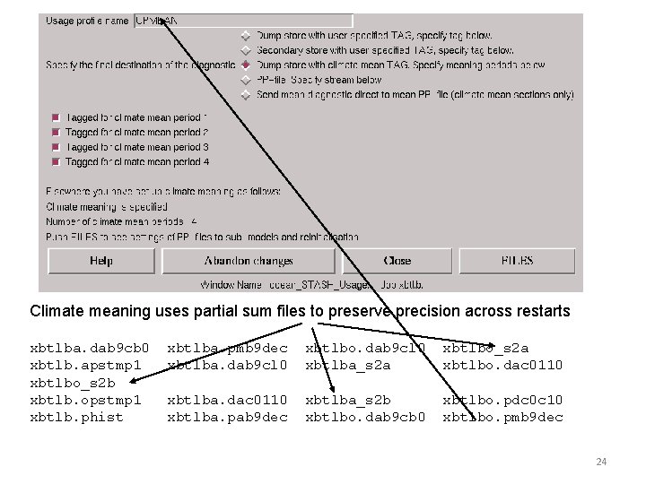 Climate meaning uses partial sum files to preserve precision across restarts xbtlba. dab 9