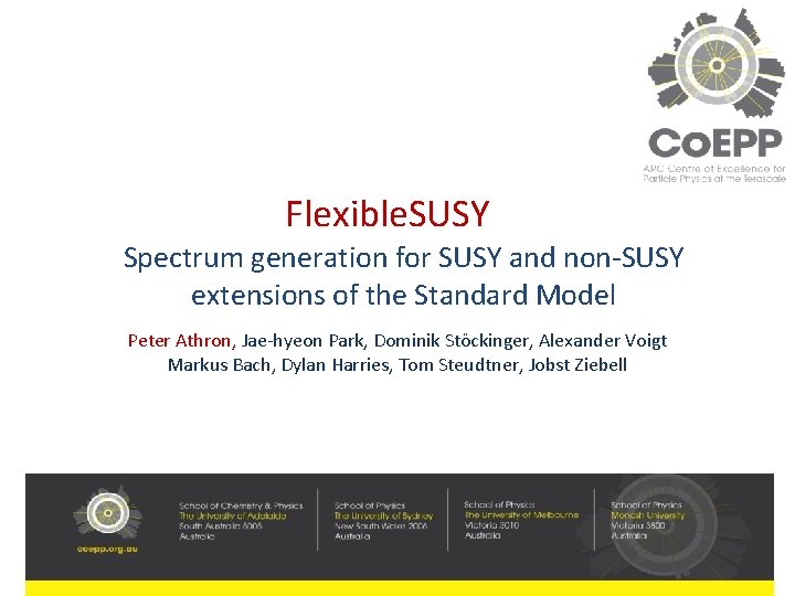 Flexible. SUSY Spectrum generation for SUSY and non-SUSY extensions of the Standard Model Peter