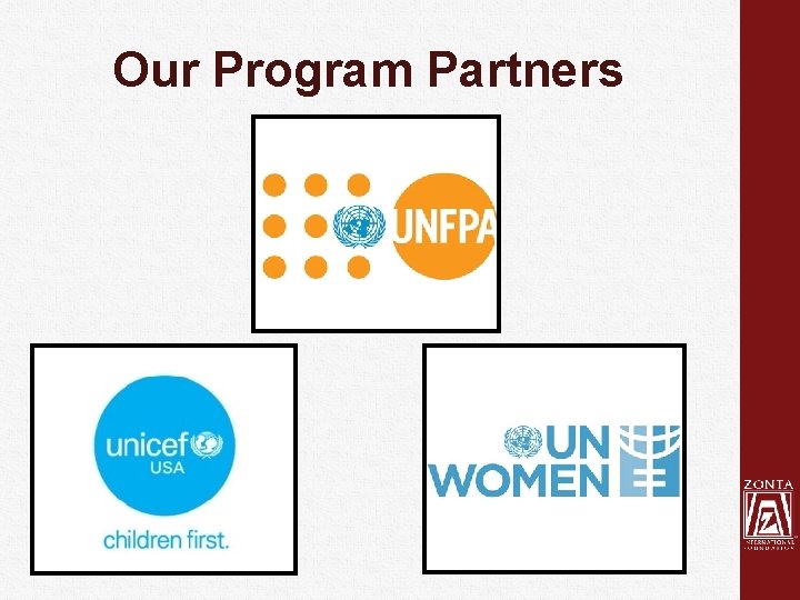 Our Program Partners 