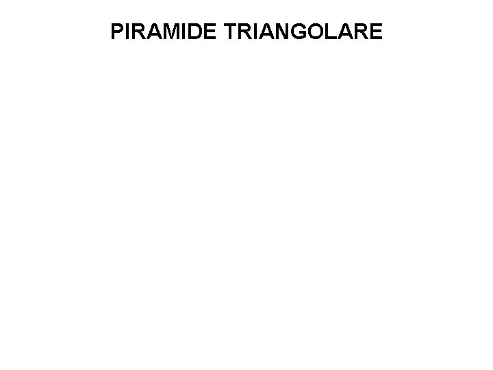PIRAMIDE TRIANGOLARE 